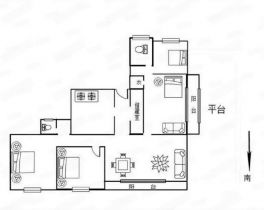 景华城 3室2厅2卫 158.55m&sup2;