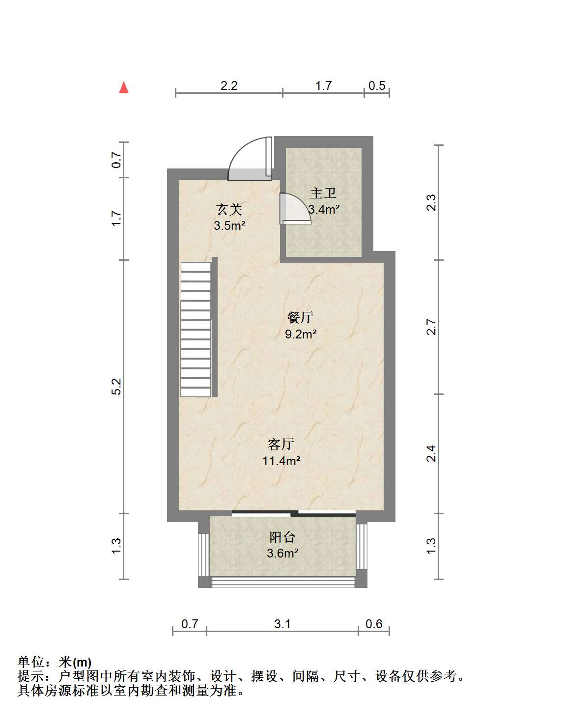 金海岸国际广场 2室2厅2卫 100.00m&sup2;