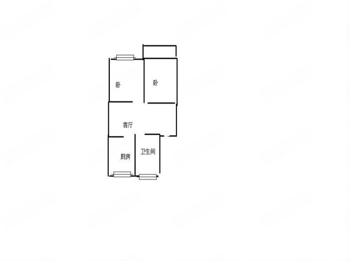 外滩北苑 2室1厅1卫 79.5m&sup2;