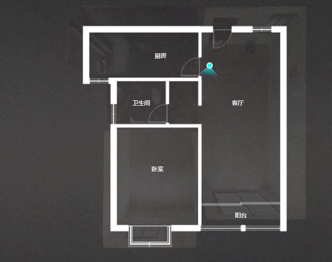 朝阳花苑 1室1厅1卫 75.5m&sup2;