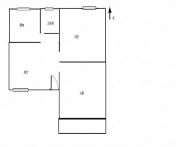 南大街64号 2室1厅1卫 55.00m&sup2;