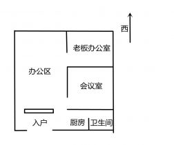 汇金国际 1室1厅1卫 54.00m&sup2;