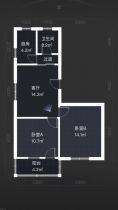 新建路新村 2室1厅1卫 63m&sup2;