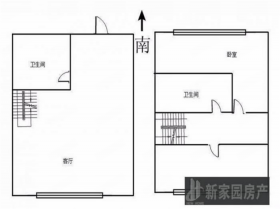 南山国际社区 1室1厅1卫 38m&sup2;