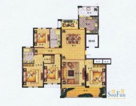 中港城世家 4室2厅2卫 189m&sup2;