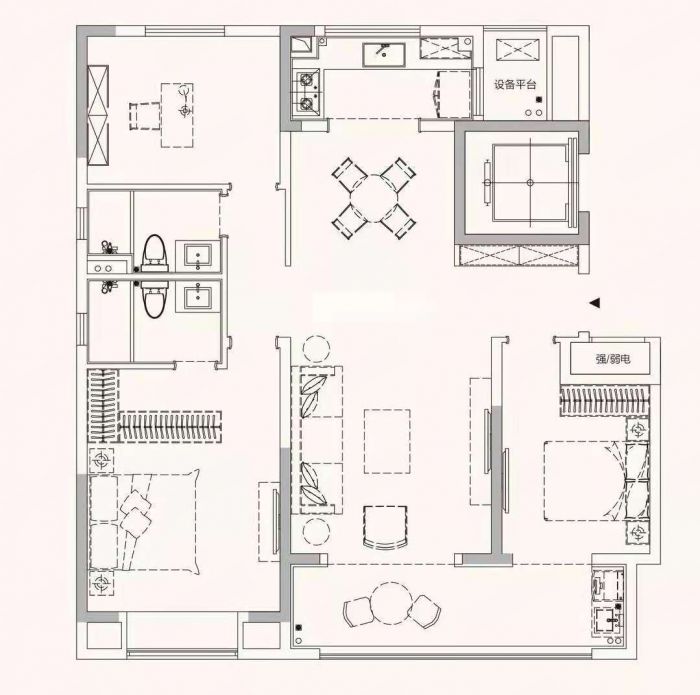 中海上东区 3室2厅2卫 126.00m&sup2;