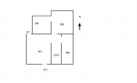 华能大厦 2室1厅1卫 65m&sup2;