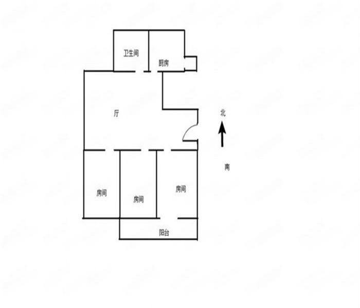 世伦佳苑 3室2厅1卫 113.6m&sup2;