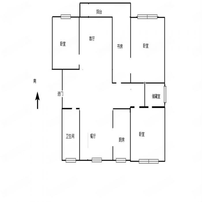 金鑫苑 5室2厅2卫 170m&sup2;