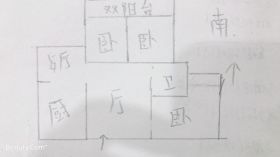 华强城 3室1厅1卫 89m&sup2;