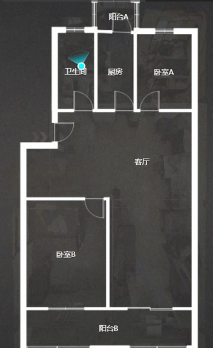 锦安花园 2室2厅1卫 90.5m&sup2;