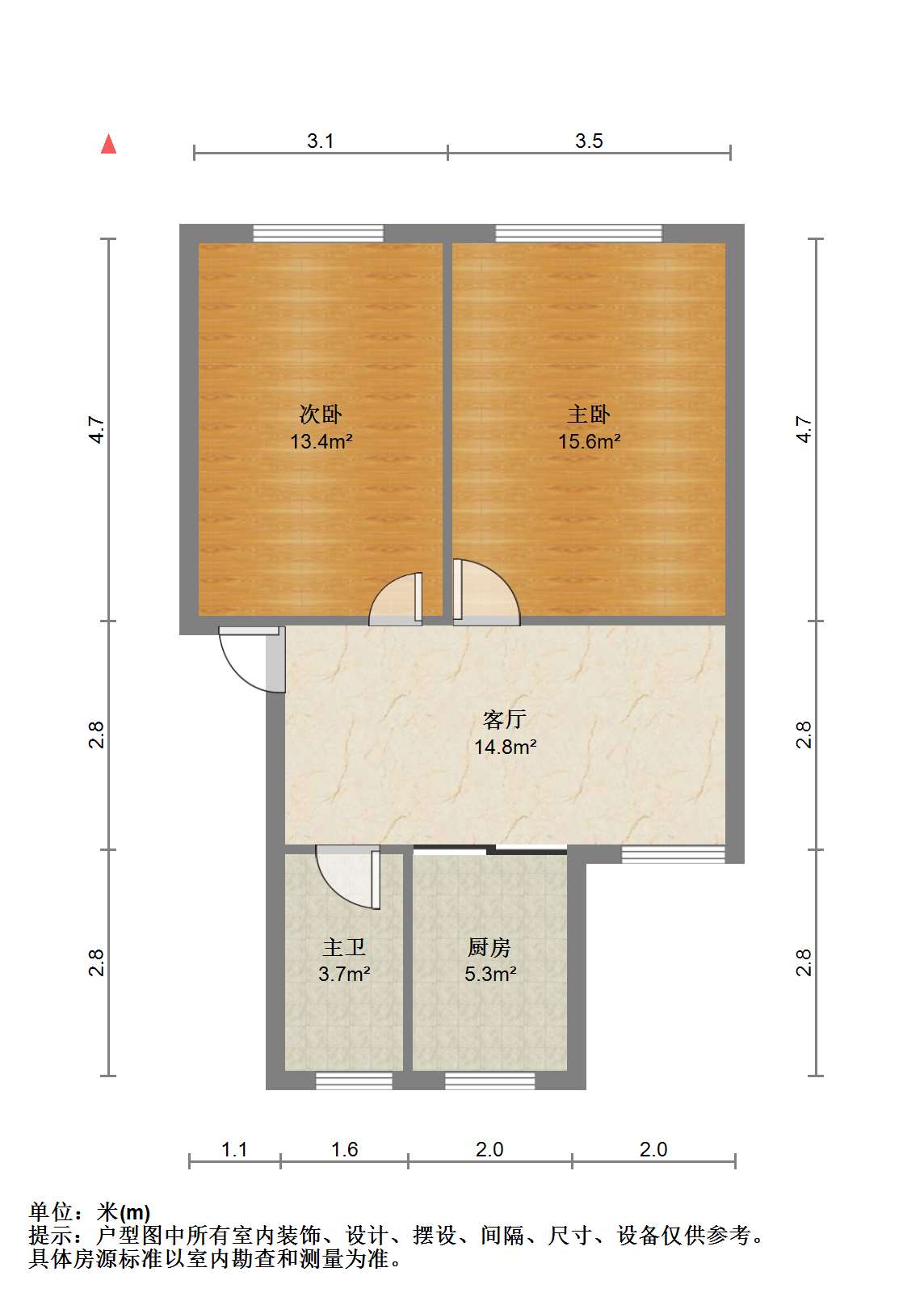 光明新村 3室1厅1卫 69.00m&sup2;