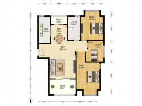 桂花小镇 3室2厅2卫 130m&sup2;