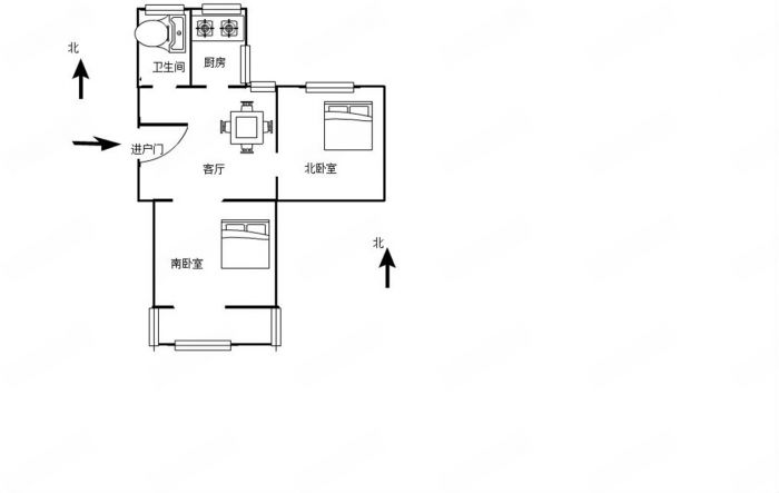 易家桥新村 2室1厅0卫 59.00m&sup2;