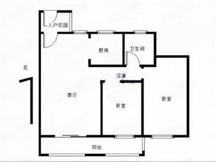 华强城 2室2厅1卫 88m&sup2;