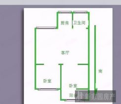 南川园 2室1厅1卫 73m&sup2;