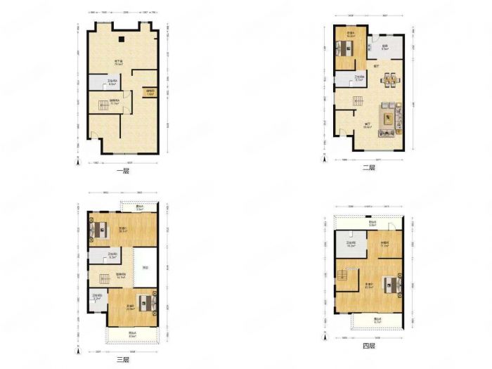 万科有湖（翡翠心湖） 4室2厅4卫 256m&sup2;