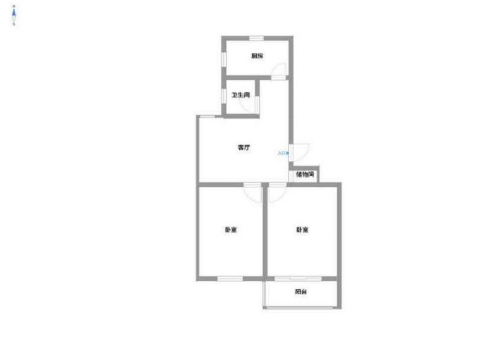 曙光社区 2室1厅1卫 74.4m&sup2;