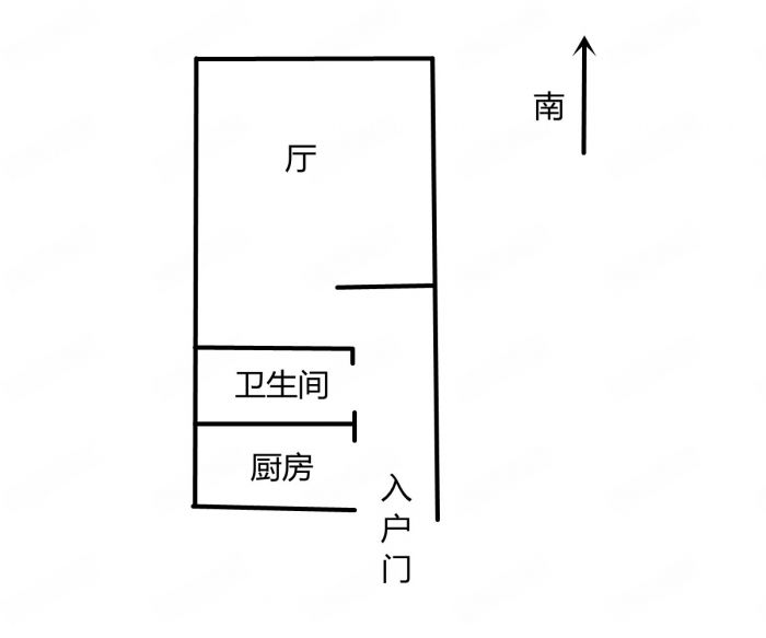 汇金国际 1室1厅1卫 62m&sup2;