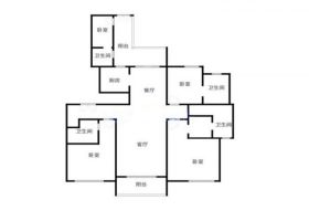 南通雅居乐花园 4室2厅3卫 203m&sup2;