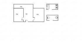 陈家小园 2室1厅1卫 68m&sup2;