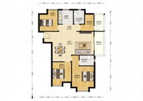 中海碧林湾 3室2厅2卫 129.00m&sup2;