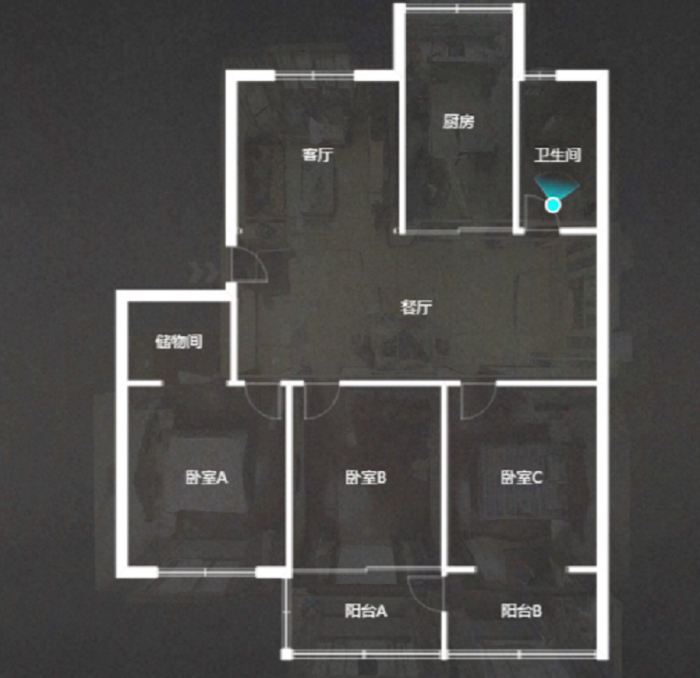 小石桥花苑 3室1厅1卫 121.00m&sup2;