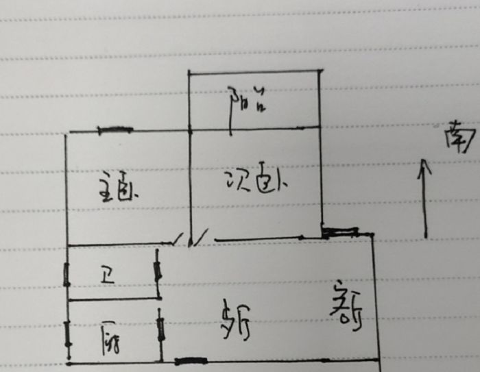 天安花园 2室2厅1卫 96.18m&sup2;