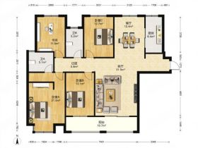 华强城 4室2厅2卫 159m&sup2;