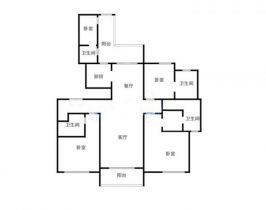 南通雅居乐花园 4室2厅4卫 203m&sup2;