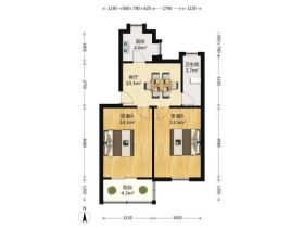 北郭北村 2室1厅1卫 65m&sup2;