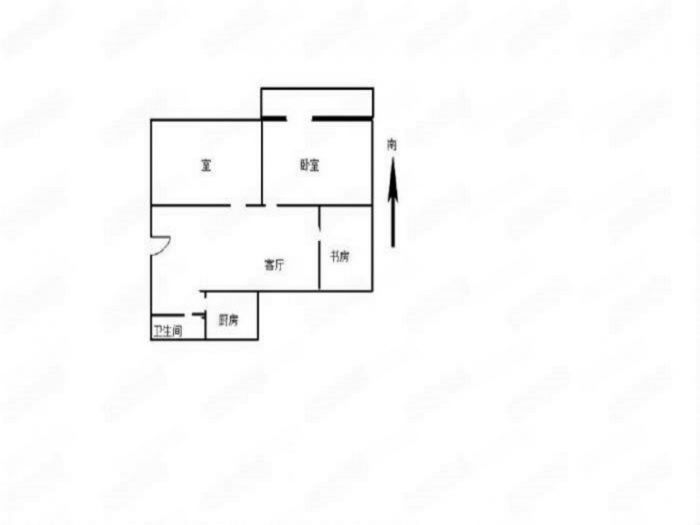 花园角 3室1厅1卫 74.00m&sup2;