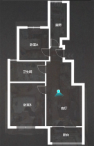 万濠世家 2室1厅1卫 75.00m&sup2;