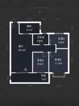 恒大悦珑湾 3室2厅2卫 125m&sup2;