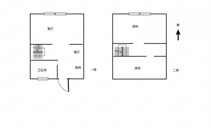 鸿运大厦 2室1厅1卫 51.15m&sup2;