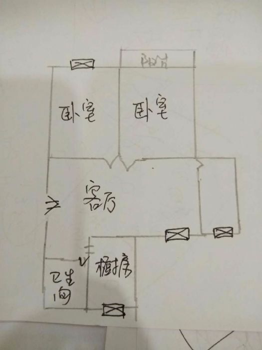 长虹新村 2室1厅1卫 74m&sup2;
