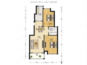苏建阳光新城 2室1厅1卫 93m&sup2;