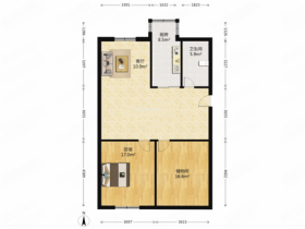 和谐汇景新苑 2室2厅1卫 117m&sup2;