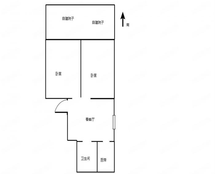 文峰新村 2室1厅1卫 60.17m&sup2;