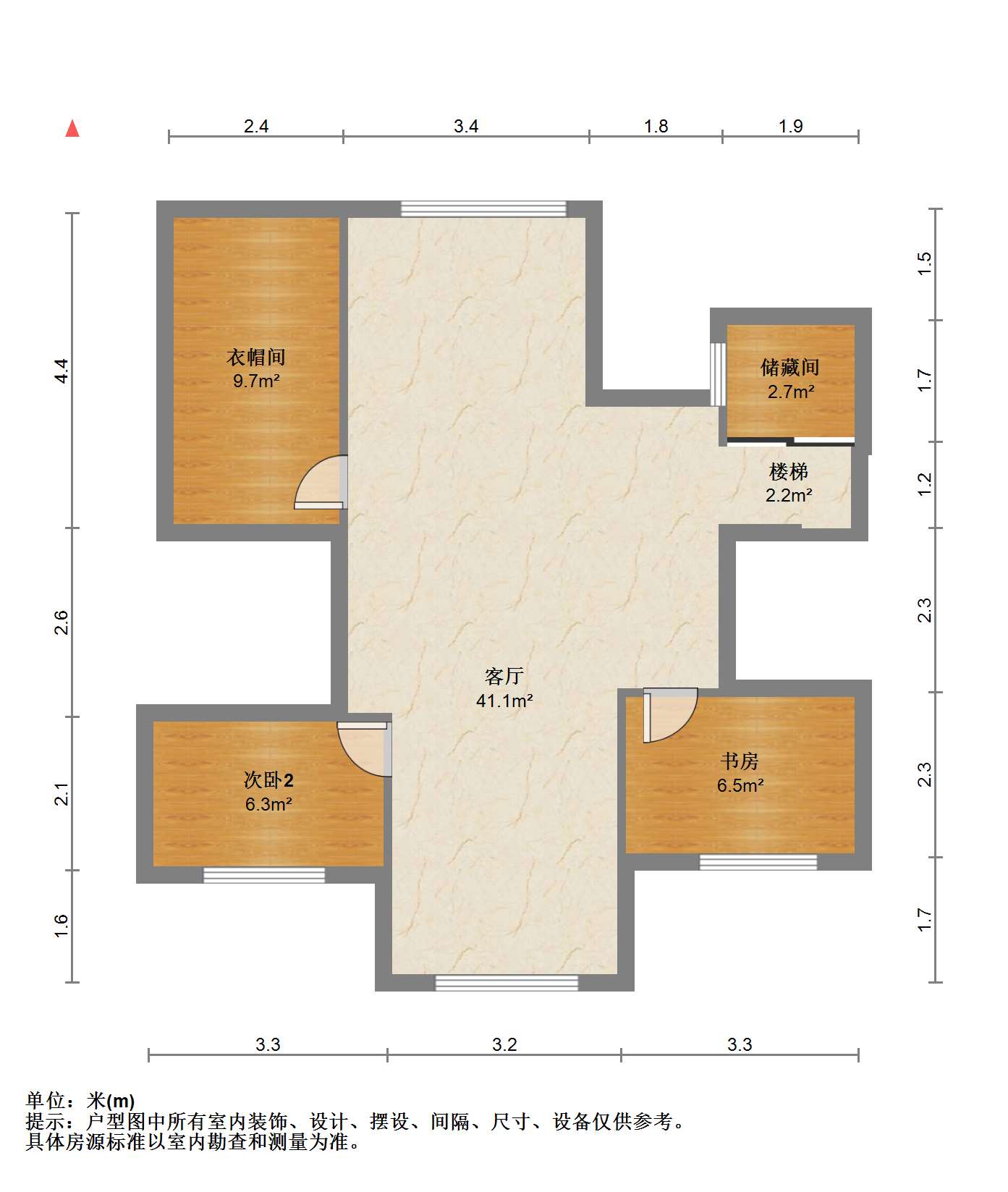 朝晖花园 4室3厅1卫 193.00m&sup2;