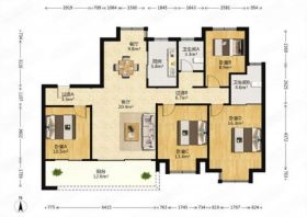 都会沁园 4室2厅2卫 150.00m&sup2;