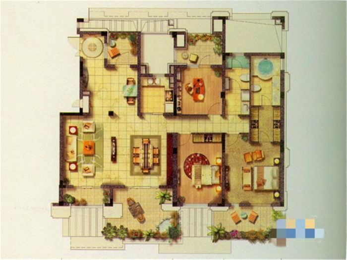 景瑞望府 4室2厅2卫 194.13m&sup2;
