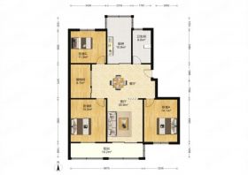 星景花园 3室2厅1卫 125m&sup2;