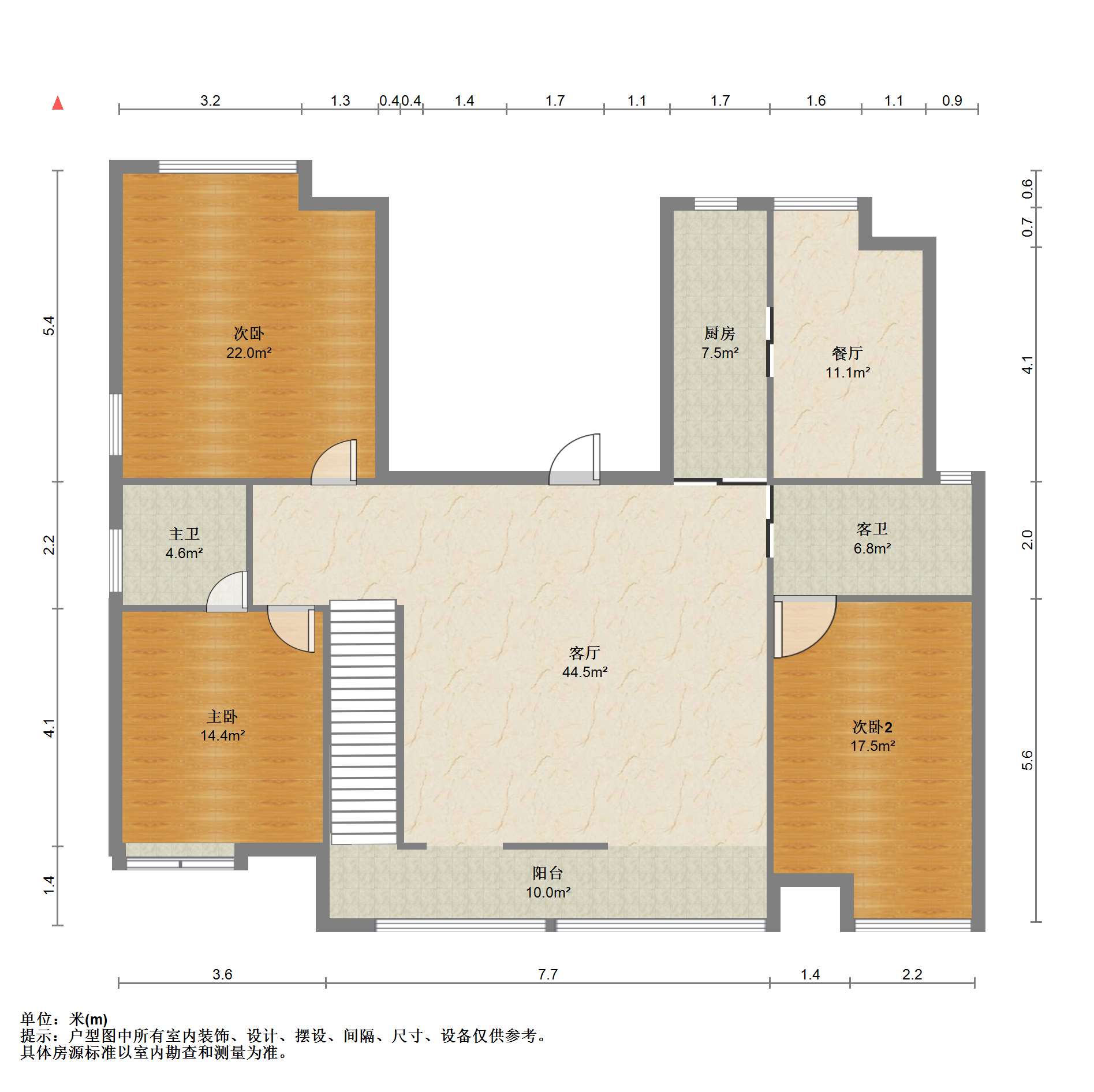 苏建阳光新城 4室2厅2卫 92m&sup2;