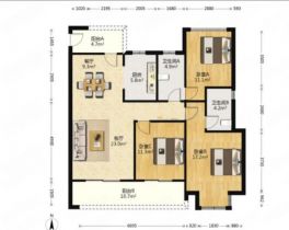 春风南岸东园 3室2厅1卫 96m&sup2;
