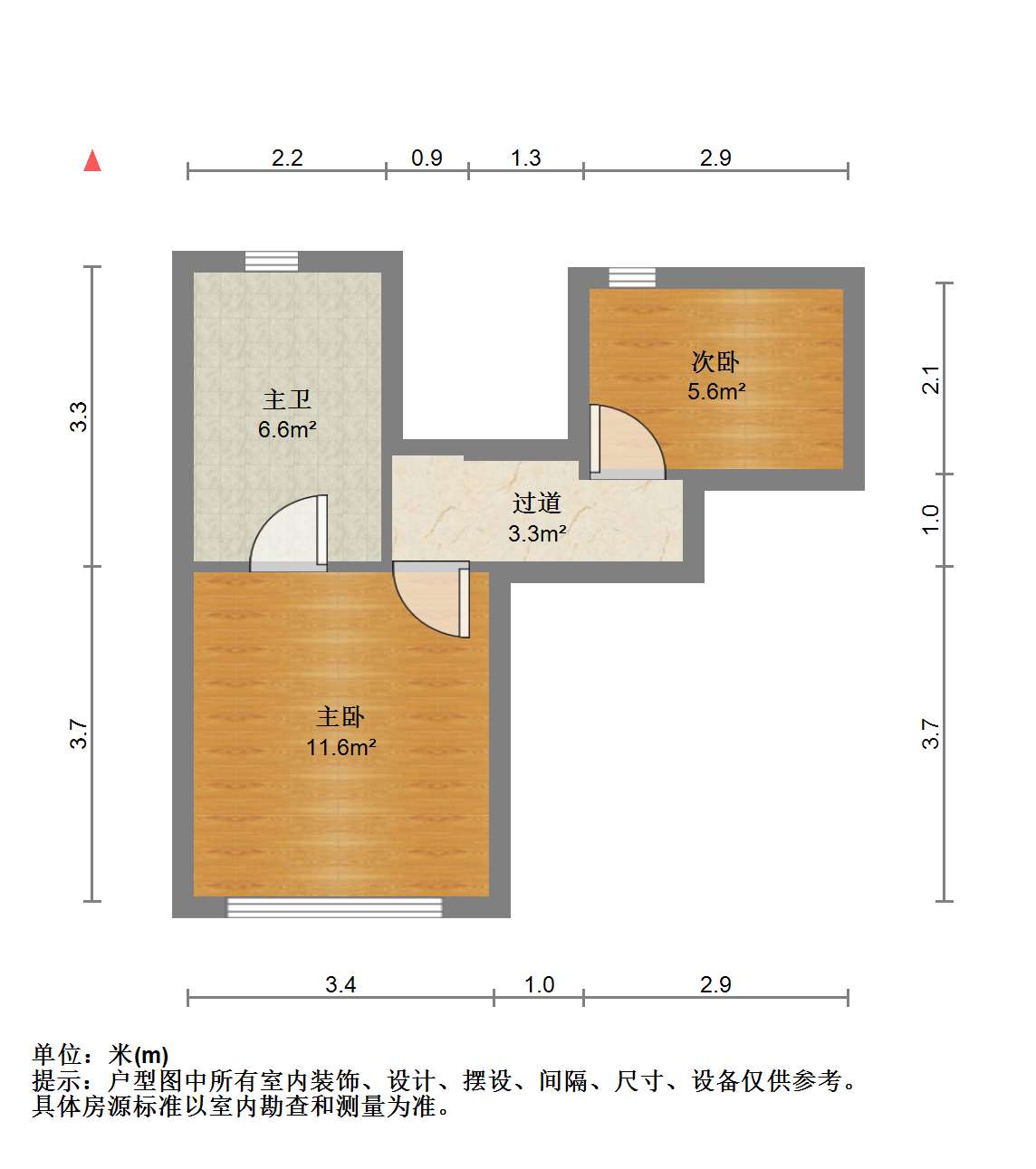 万科白鹭郡 3室2厅2卫 104.07m&sup2;