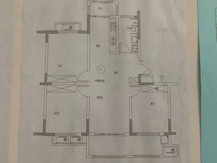 园林佳苑 3室2厅1卫 120m&sup2;