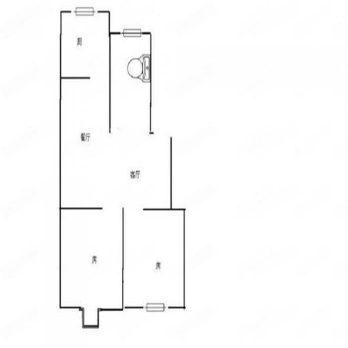 世纪新城 2室1厅1卫 86.94m&sup2;