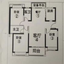 南通雅居乐花园 3室2厅2卫 127m&sup2;