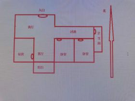 玖珑城 2室2厅1卫 124m&sup2;